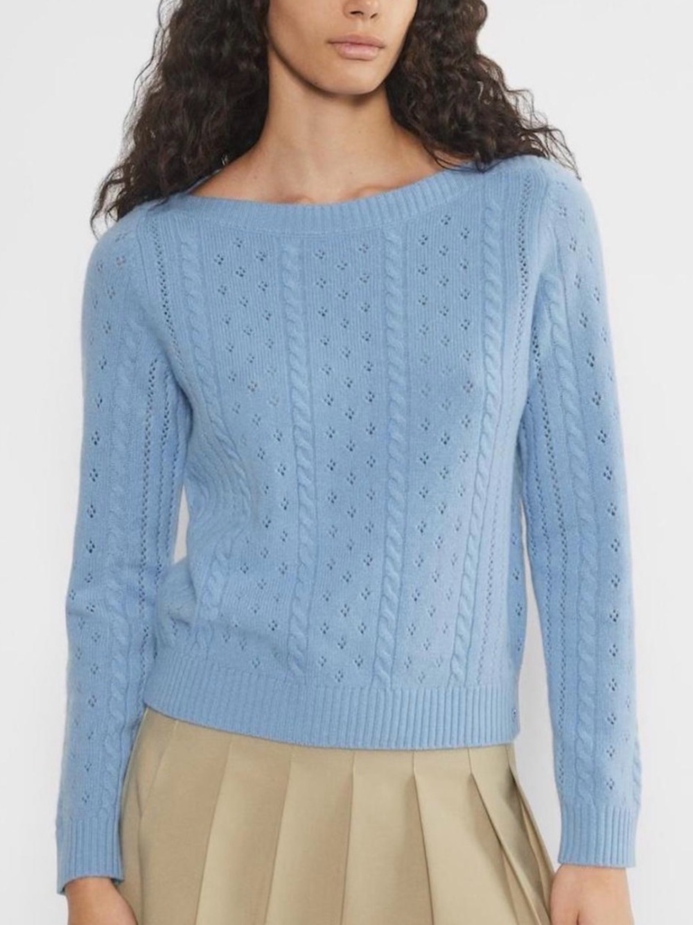 Aritzia Sunday Best Paris Sweater in Cornflower Blue